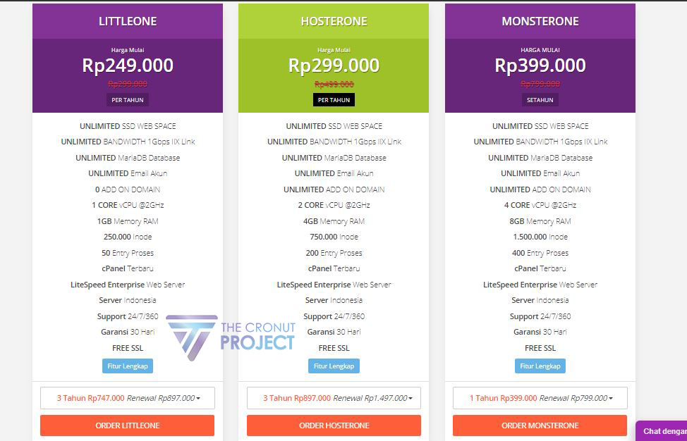 Paket hosting hoster.co.id