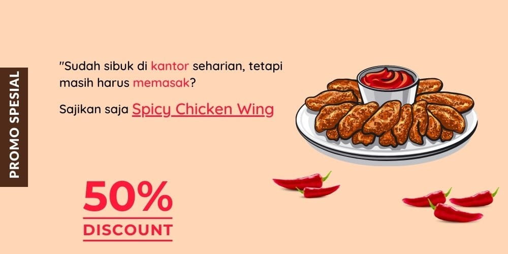 Kata-kata Promosi Produk untuk makanan chicken